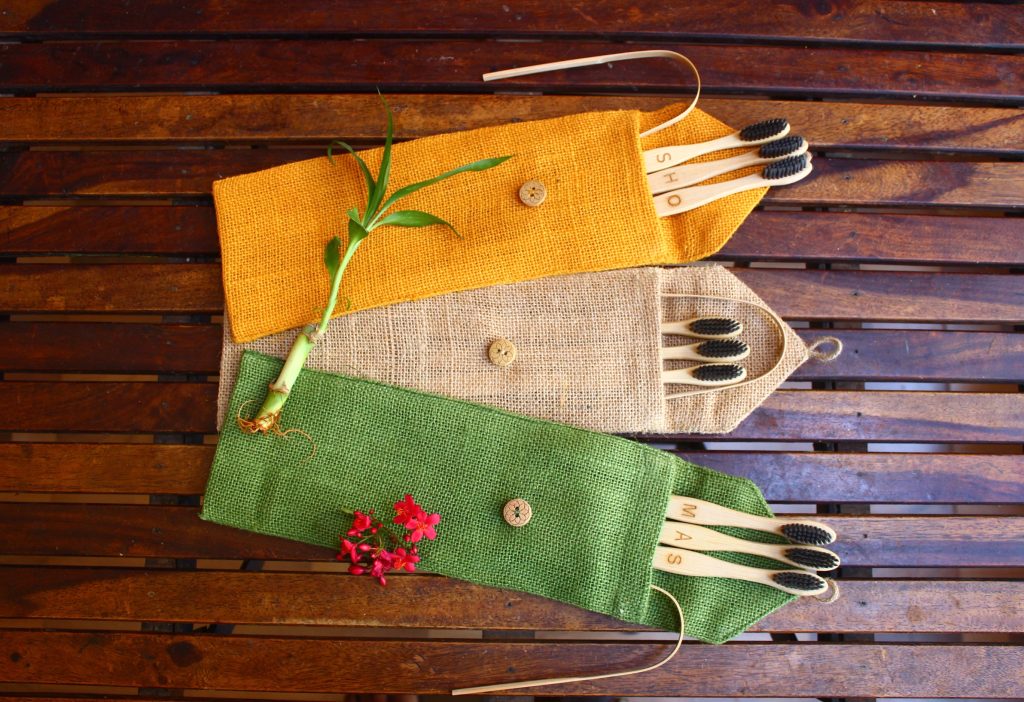 Bamboo Toothbrush & Tongue Cleaner Set